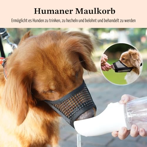 Mayerzon Maulkorb aus weichem Netzgewebe für kleine Hunde, die beißen | XXS