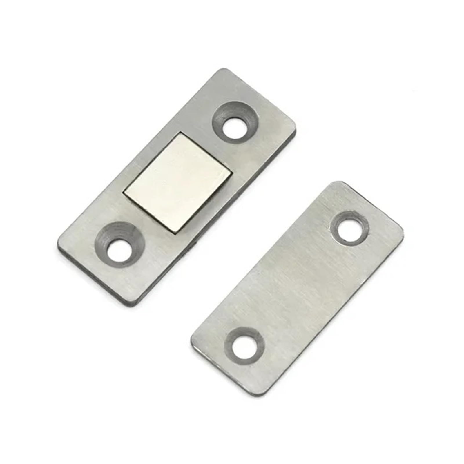 Loquet de porte en argent caché de 5kg pour placard et meuble discret avec vis