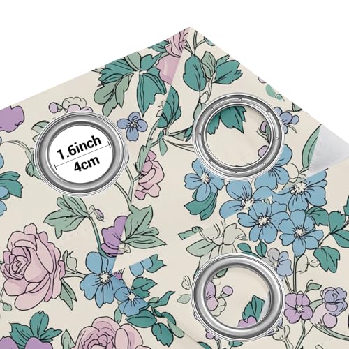 Rideaux de Chambre Fleurs Rose Rustique pour une Ambiance Cosy - 7