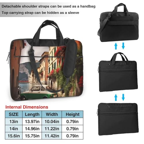 Bolso de hombro para laptop KHiry negro 14 pulgadas miniatura 3