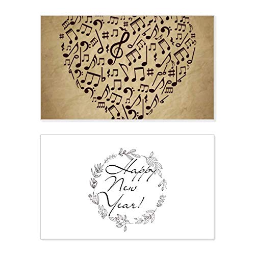 Tarjeta de año nuevo Paper Texture con mensaje conmemorativo para felicitar a tus seres queridos