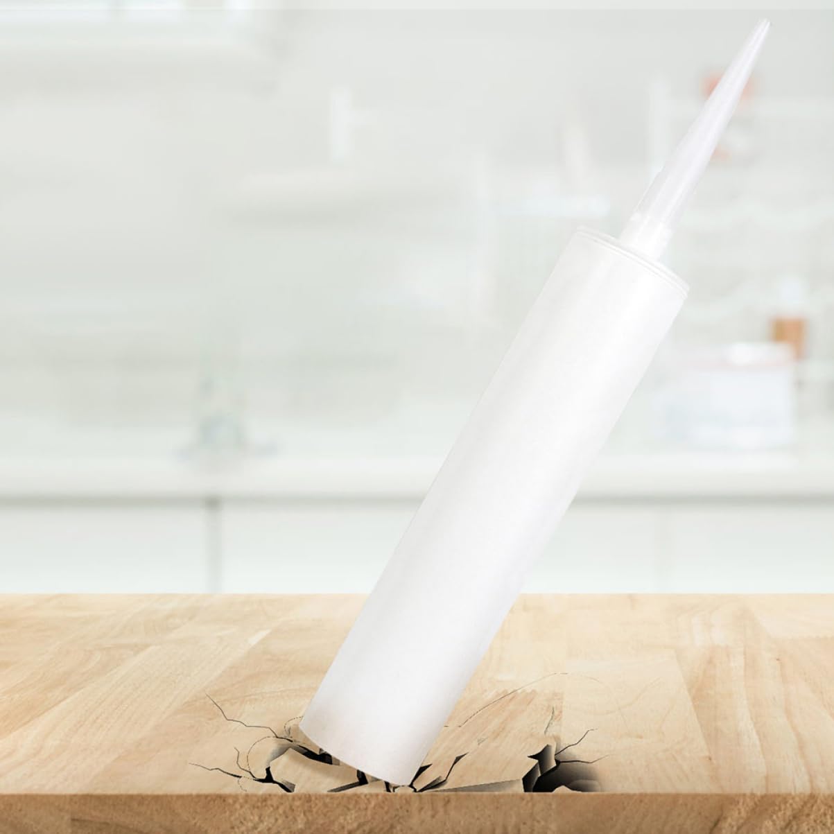 LIFKOME 15 Piezas Tubo de Sellador Vacío Reutilizable de Compatible Reparar Grietas Cocina y Ergonómico Usar