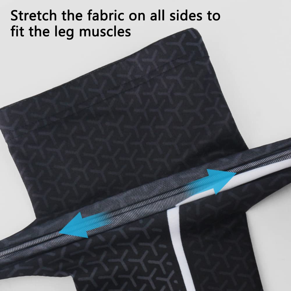 Jambières de compression for mollets for hommes, for la course à pied, la randonnée, le cyclisme, protection haute, élastiques, for le sport,Protections pour les jambes(Green,XL)