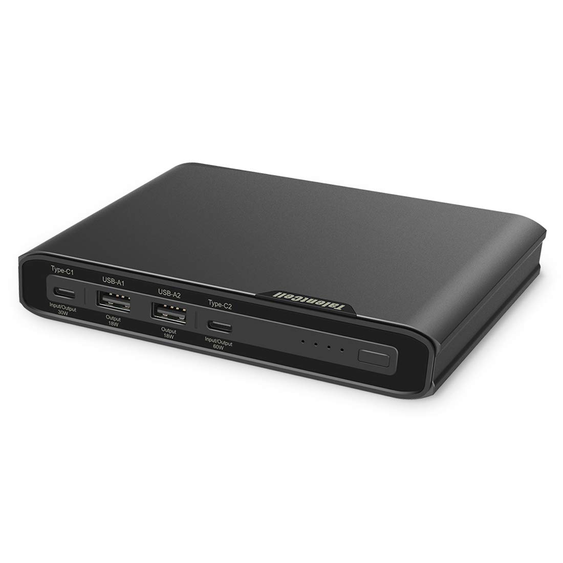 Talentcell Portable Charger Dual USB-C PD 60W/30W and USB-A 18W Power Bank, High-Capacity 26800mAh External Battery Pack with Fast Charge for Macbooks, Smartphones, Tablets, Laptops and More