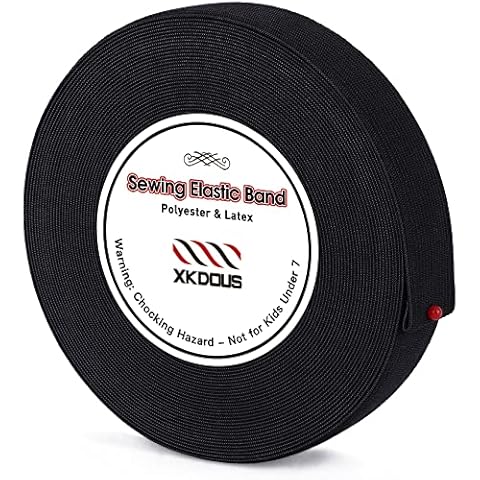XKDOUS 1 Inch 14 Yards Elastic Bands for Sewing Cover