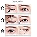 Pinkiou 2 in 1 Double-headed Liquid Eyeliner Pen Stamp Super Slim Gel Felt Tip High Pigment Black Waterproof Smudgeproof Long Lasting Tattoo Makeup Tool(Star)