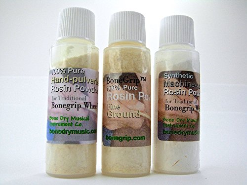 Rosin Powder Variety 3-Pack (hand pulverized, fine ground, synthetic), Net Wt: 1 oz (30 g)