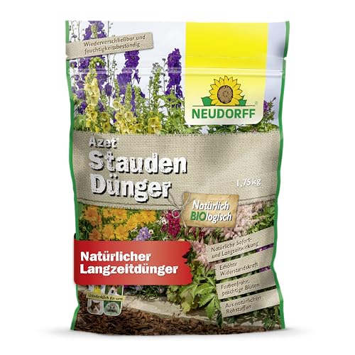 Neudorff Azet StaudenDünger Bio Staudendünger sorgt für farbenfrohe und langanhaltende Blüten aller Stauden mit Sofort- & Langzeitwirkung 1 75 kg
