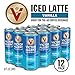 Victor Allen's Coffee Vanilla Iced Canned Coffee Latte, 8oz Cans (12 Pack)