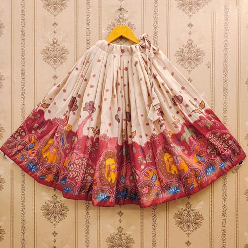 Image of Girls Simar Soft Silk New Traditional Printed Readymade Lehenga Choli -Ethnic Wear Wedding Outfits (Suitable For Girls 2 To 8 Year)