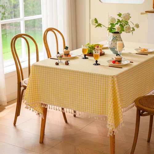 Foxace �e�[�u���N���X �C�G���[ �`�F�b�N�� �e�[�u���J�o�[ 90×90cm �����` ������ �z �R�b�g�� �V���v�� �k���� �}���`�N���X �^�b�Z���G�b�W �e�[�u���}�b�g �H��J�o�[ ����h�~ �ϔM �ϋv�� �X�ܗp �ƒ�p �f�X�N�}�b�g �C���e���A