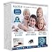 VECELO 4 Layers Reinforced Waterproof Mattress Protector Cover Hypoallergenic 100% Vinyl Free, Deep Pocket & Fitted Sheet Queen Size