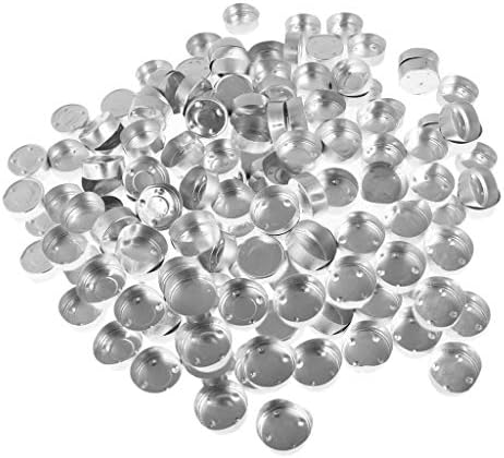ipotch 200 parca yuvarlak aluminyum cay isigi kupalari bos kasa mum kabi mum kalip model kendin yap jel mum mumlar tealight aksesuarlari gumus 38x14 mm amazon com tr ev ve yasam