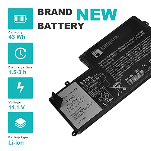 Image of 43Wh TRHFF Laptop Battery for DELL Inspiron 14 5442 14 5443 14 5445 14 5447 14 5448 14 5457 15 5542 15 5543 15 5545 15 5547 15 5548 15 5557 DELL Latitude 3450 3550 0PD19 1V2F6 P39F P49G P51G 7P3X9