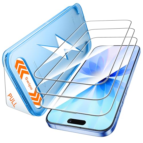 Image of Mkeke for iPhone Air Screen Protector 3 Pack, [9H+ Hardness] [Military-Grade Drop Protection] [Sensitive Touch] [Easy Installation] [HD Clear] Full Edge Coverage Tempered Glass