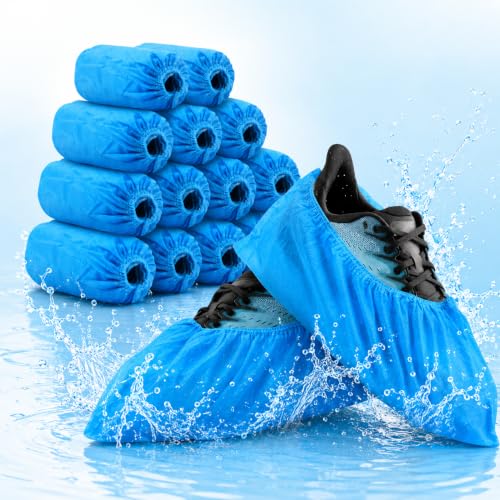 Image of Non-woven Fabric Disposable Shoe Covers, Pack of 50 | Waterproof, Dustproof, Non-slip Shoe Protectors, For Home, Office, Medical, and Industrial Use