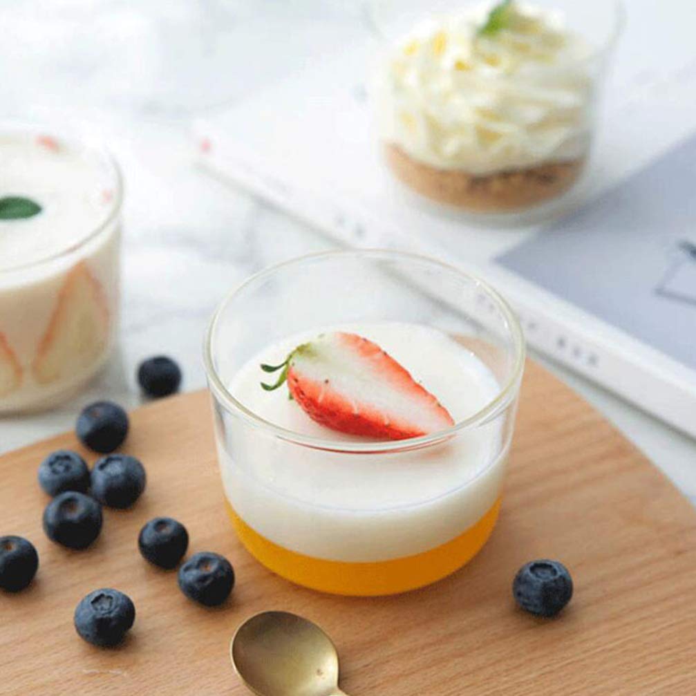 Ciotole da dessert in vetro, 4 pezzi Ciotole for gelato Coppe rotonde for mousse Ciotole in vetro trasparente Piccole ciotole da dessert for dessert, snack, caramelle, salse, budino, yogurt, mousse /7