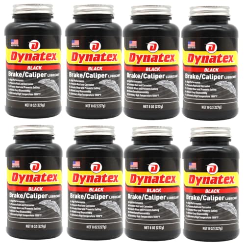 Image of Dynatex Brake & Caliper Lubricant 8 oz Tub - High-Temp Bentone Grease, Graphite Fortified, Anti-Seize & EP Protection, Rust & Corrosion Resistant (8-Pack)