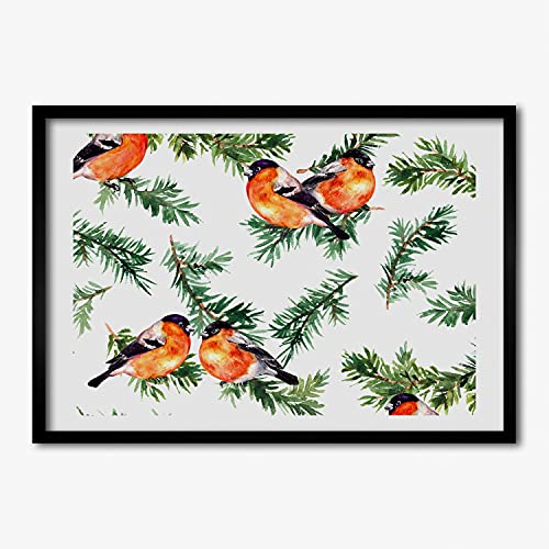 Cadre photo pour grand mur nu tableau oiseau 70x50 cm Tulup