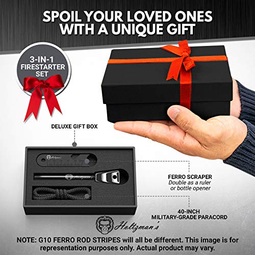 Premium Ferro Rod Fire Starter Kit