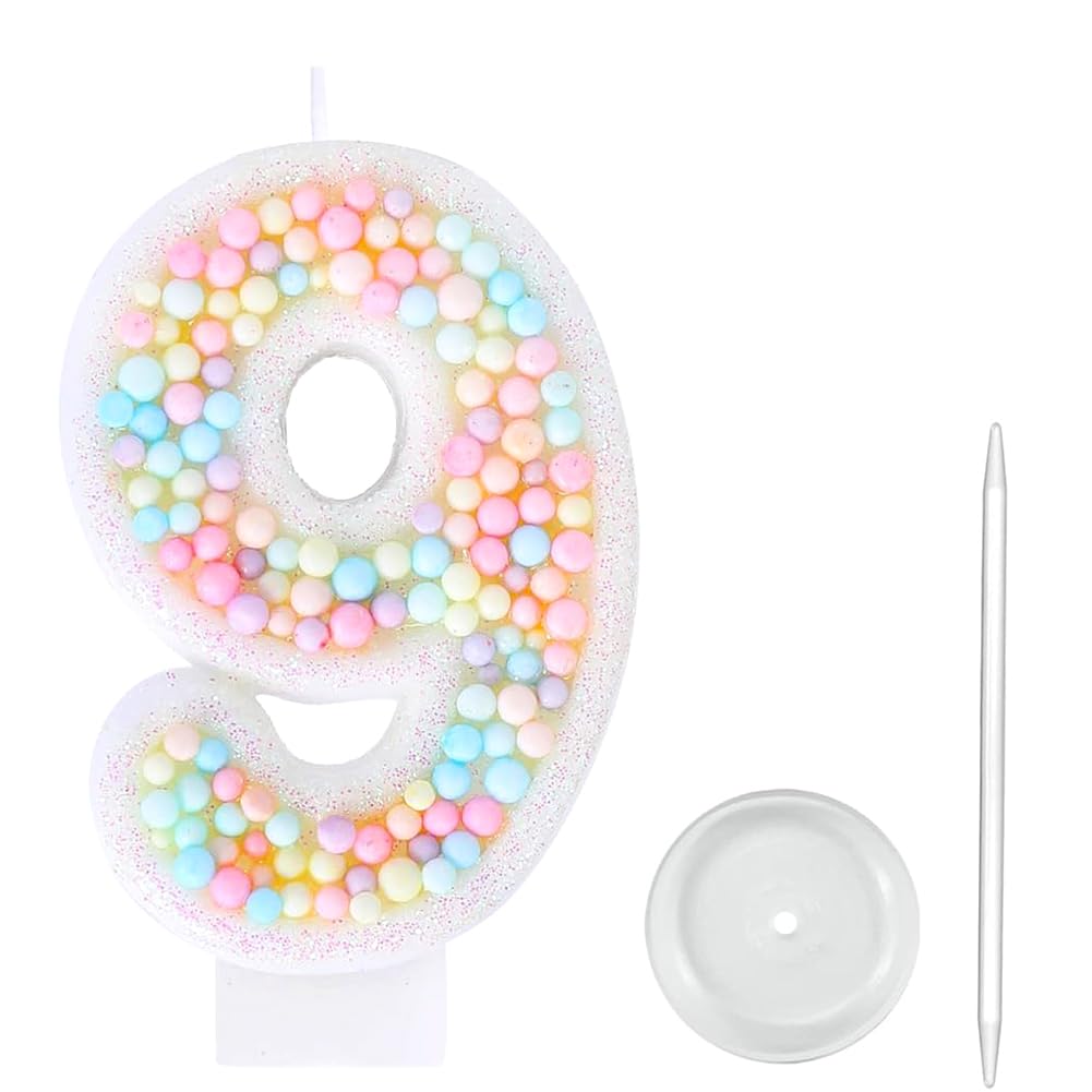 Amazon.co.jp: Sweety カラフルキャンディ型 数字ケーキキャンドル