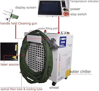 Main 1500W 2000w 3000w fibre laser machine de nettoyage, de la rouille, de l'huile, peinture, saleté, taches, enlèvement de revêtement, équipement de nettoyage laser (1500, Watts)