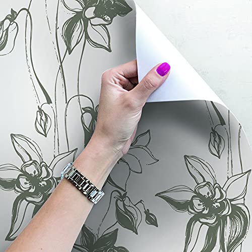 Fotomurale autoadhesivo de flores para crear un oasis floral relajante en tu salón 4