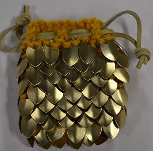 Miniatura 3 de Dice Bag in Knitted Scale Armor - Dragon Hoard