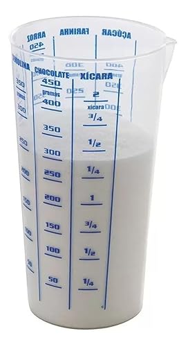 Kit 2 Copo Medidor Plástico 500 ml