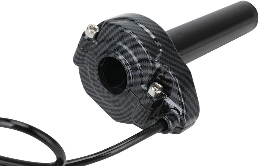 Carbon Fiber Pattern Color Motorcycle Accessories Throttle Turn Grip Surron Sur Ron Sur-Ron X/S Lightbee Light Bee S X Electric Bike(Black)