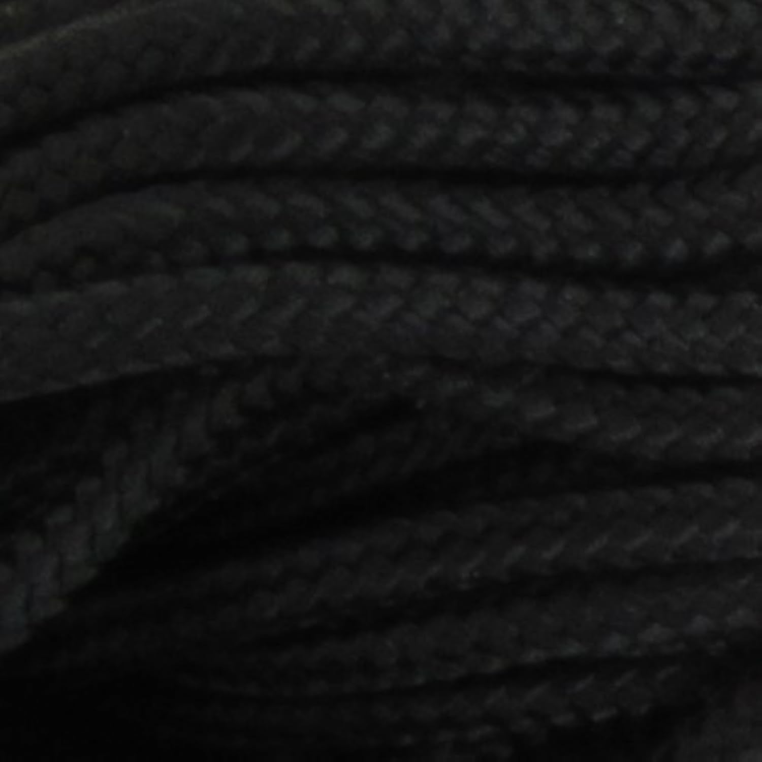 PARACORD PLANET 50 Feet Hanks Of 425 Paracord (3Mm) Made Of 100% Nylon Black, 50'