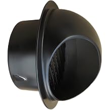 Ventilation Outlet Spherical Air Valve Grill Cover 4" 6" 7" 8" Stainless Steel Vents External Extractor Wall Dryer Vent Cap, Hemispherical Design, Louvered Grille Cover Hood Vent Exhaust Cover