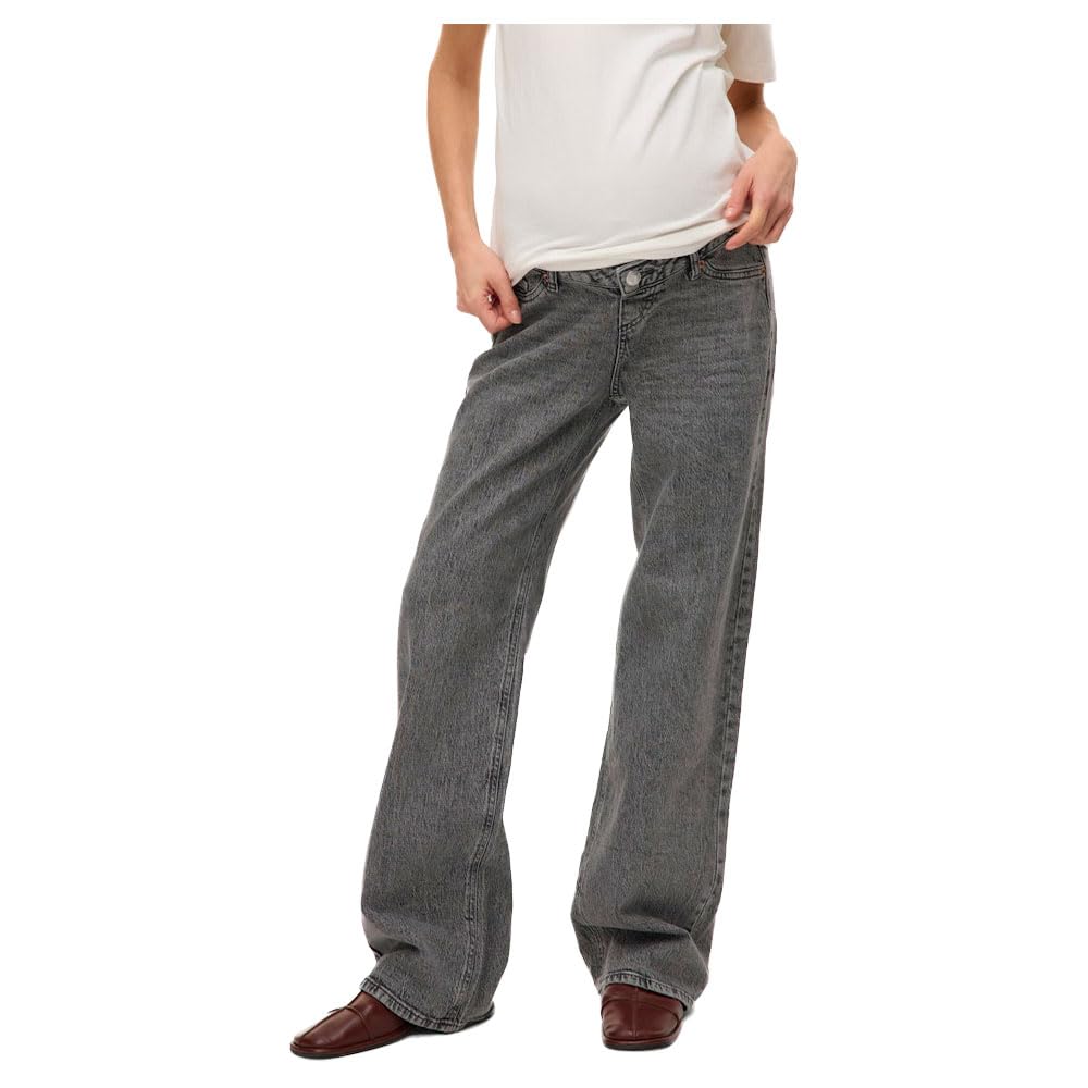 VERO MODA Women's Vmmtessa Wide Jeans Ra206 Ga Noos, Medium Grey Denim, 31W x 32L