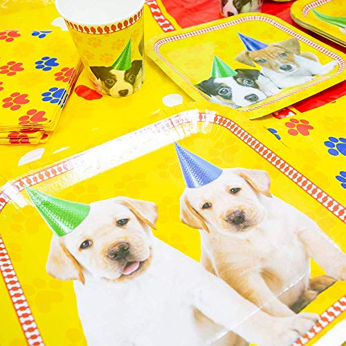 KKONES Puppy Supplies Packs (113+ Pieces for 16 Guests!), Puppy Party Supplies, Dog Themed Birthdays, Blue Orchards, Puppy Birthday Party