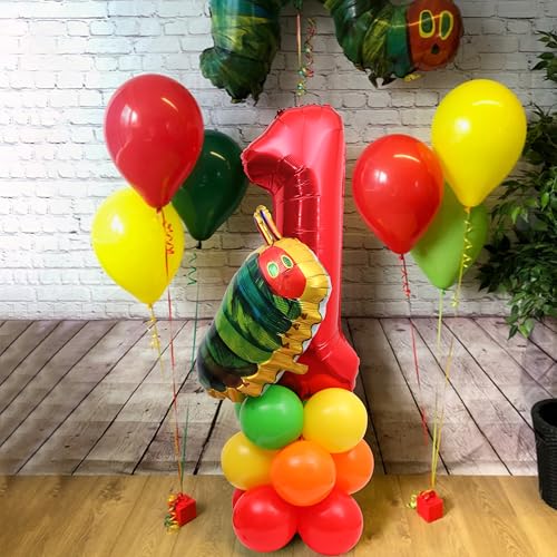 Green Caterpillar Balloon Garland Kit - 1st Birthday The Hungry Caterpillar Balloons,Caterpillar Banner and Latex Balloons,Story Book Themed Party Supplies and Decorations,Light Green by WAOUH - Image 5