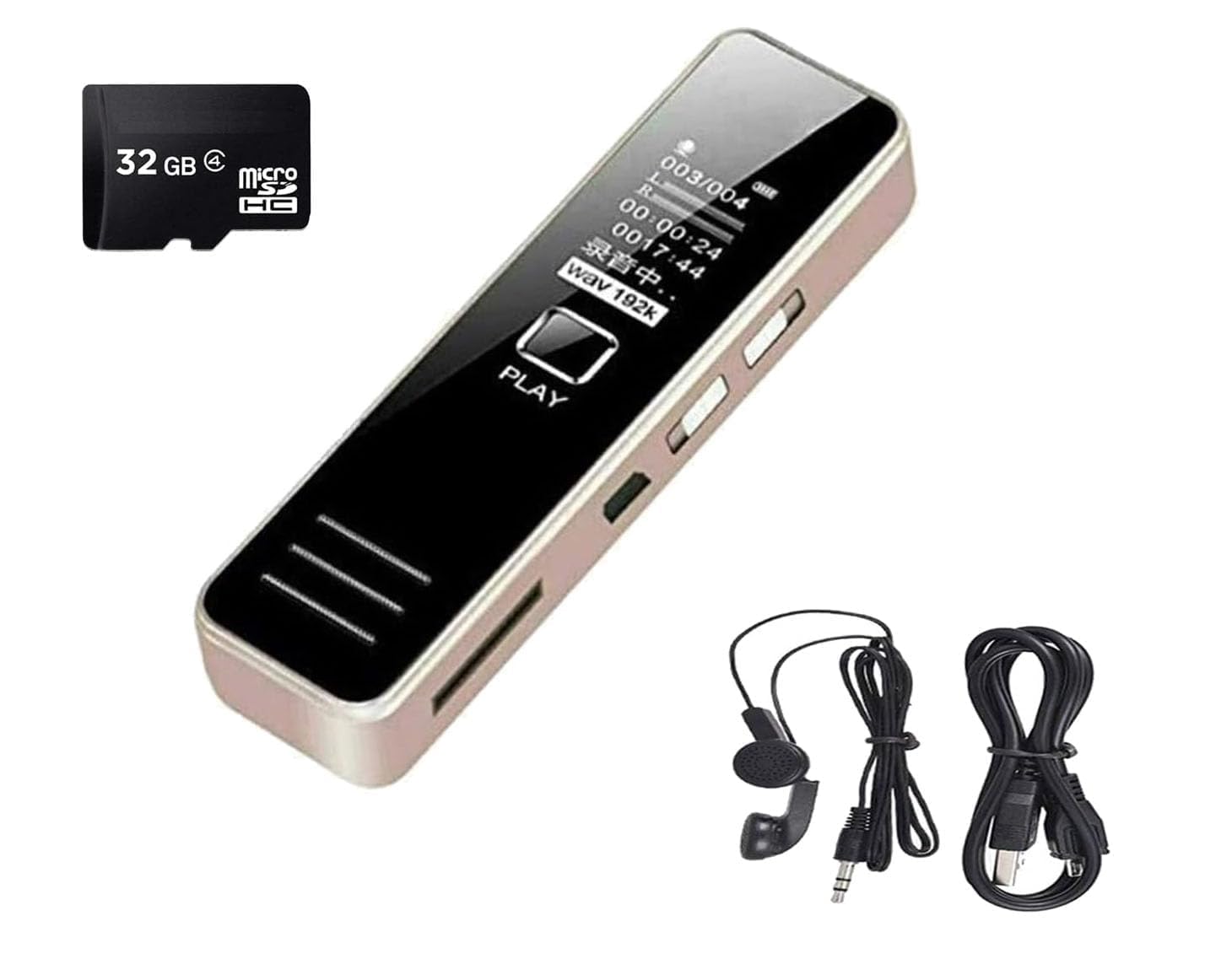 SECURINNOV 32GB Mini Digital Voice Recorder Memory | Voice Activated & Password Protection | Professional Audio MP3 Player Recording Device with Microphone | LCD Display | Long Battery Life-image-16
