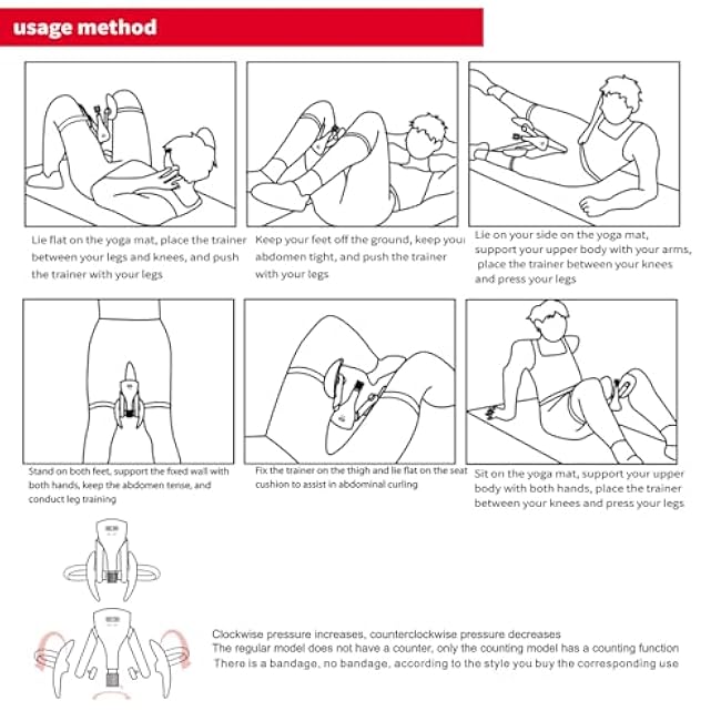 Mens Kegel Exerciser, Pelvic Floor Muscle, Kegel Exercise Device with Display Counter, Inner Thigh Exerciser for Women Kegel Workout Leg/Hip/Butt Trainer