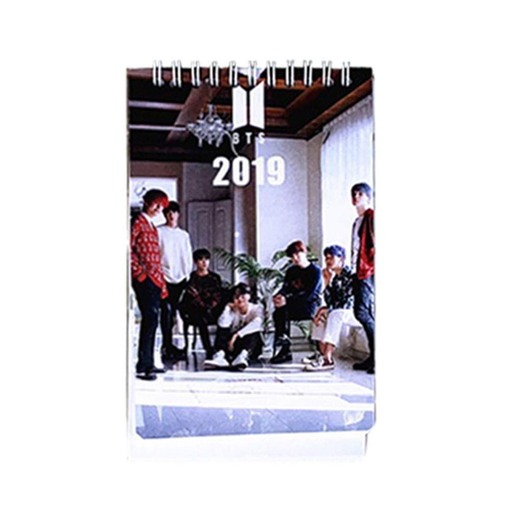 Youyouchard BTS Bangtan Boys V Jungkook Small Desk Calendar 2019: Runs from January 2019 Through December 2019, Accompany ...