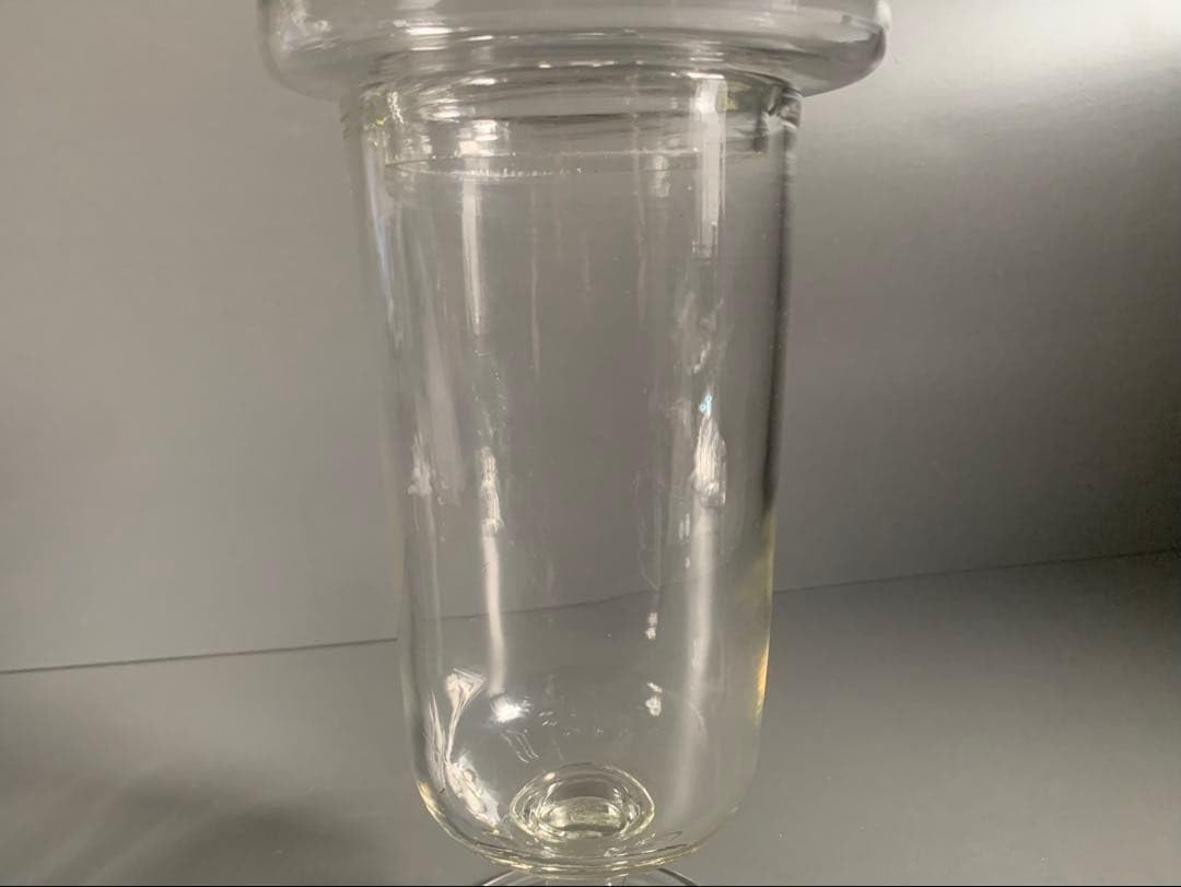 剣先 蓋付 大きい ガラス瓶 ウランガラス 戦前 駄菓子瓶 気泡硝子 脚付 Amazon.co.jp: 剣先 蓋付 大きい ガラス瓶 ウランガラス 戦前 駄菓子瓶