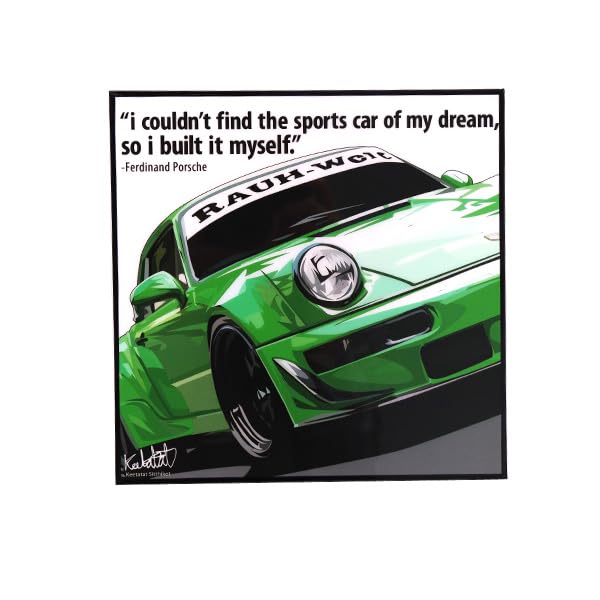 車の絵　ポルシェ 車イラスト練習中。 RWBポルシェ MAX ORIDOさんのインスタから