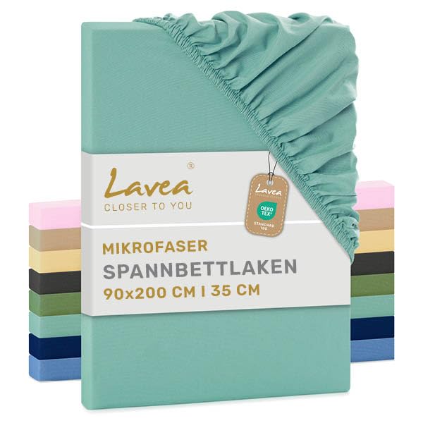 Lavea® Spannbettlaken Mikrofaser – Oeko-Tex Zertifiziert,...