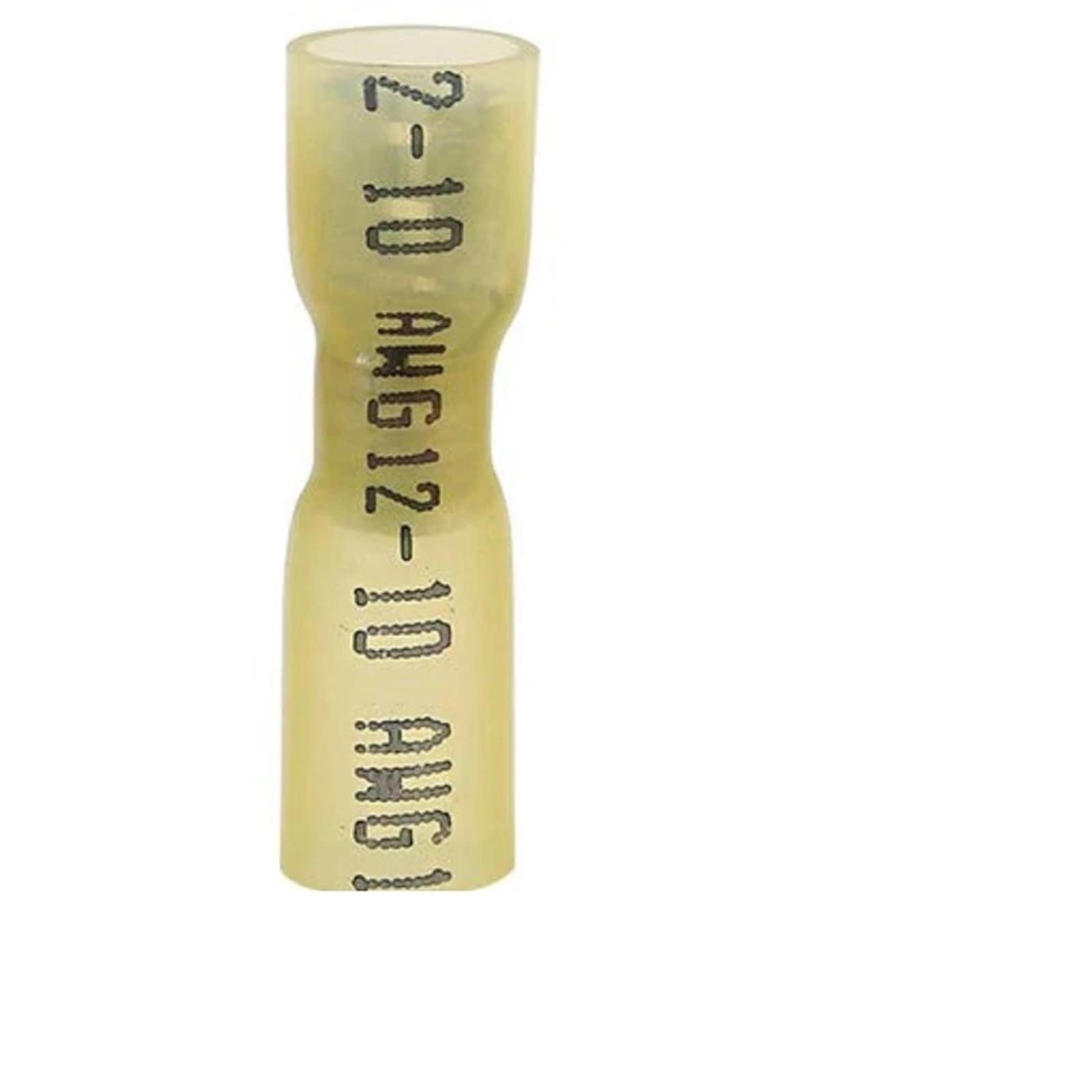Ciopljhkl Men's Yellow Fe 50/100Pcs Heat Shrink Spade & Fe Electrical Terminals Insulated Wire Connectors 22-10Awg For Home,Factory,Cars,Ship