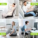 AUVON Contoured Seat Cushion for Tailbone Pain Relief, Sciatica Pressure Relief, Memory Foam Office Chair Cushion for Long Sitting Comfort, Ergonomic Coccyx Cushion for Car, Office, Home, Travel - Image 8