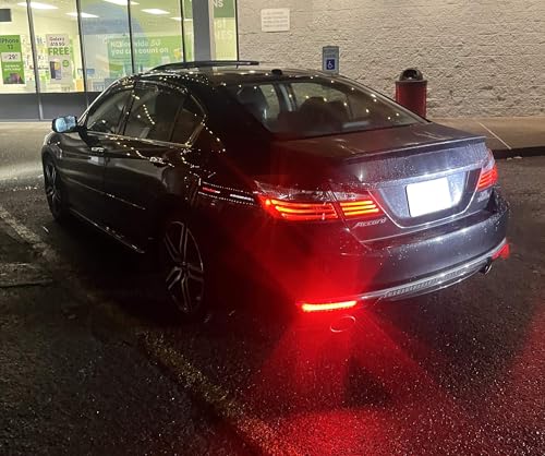 image for iJDMTOY OE-Spec Red Lens Full LED Lower Bumper Reflector Lights Compat