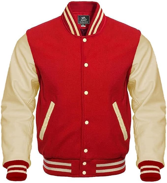 Griffins Varsity Letterman Baseball Bomber Jackets Genuine Leather Sleeves & Multi Wool Color Options