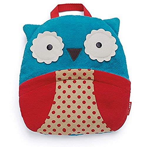 Image of Skip Hop Zoo Little Kid and Toddler Multi-Purpose Travel Blanket & Convertible Pillow, Soft Plush Velour, Multi Otis Owl
