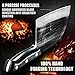 ENOKING HandForged Meat Cleaver Knife 6.7 Inch Handmade High Manganese Steel Serbian Chef Knife with Leather Sheath, Cleaver with Full Tang Handle for Kitchen, Camping, BBQ