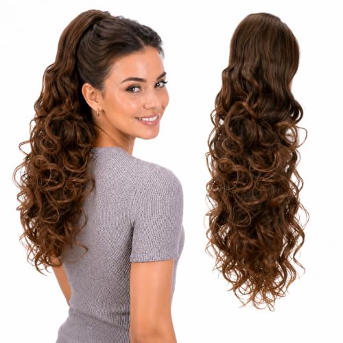 Extensión de cabello CAISHA de 45cm, la coleta ondulada ideal para tus fiestas