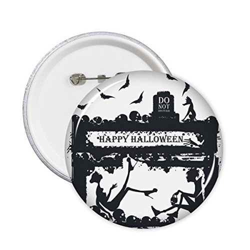 Badge Halloween fantôme bouton xl pour personnaliser un costume rapidement