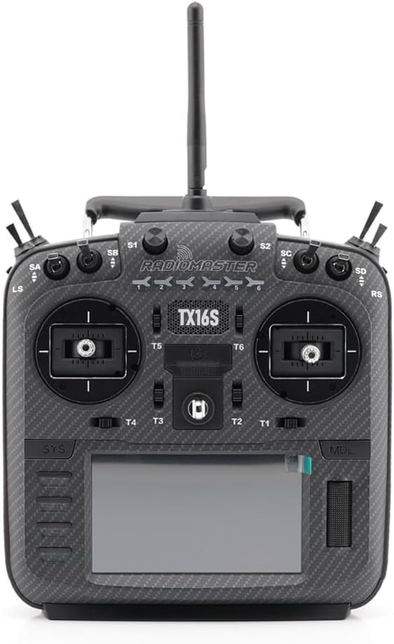 RadioMaster TX16S MKII Carbon Fiber Black 2.4GHz 16CH EdgeTX OpenTX Hall Gimbals Remote Control Radio Transmitter (ELRS)